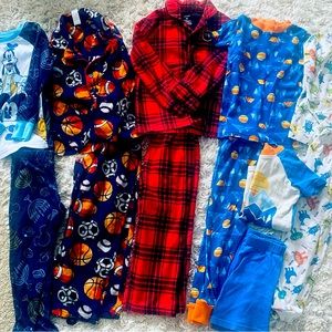Bundle of toddler boys 4t pajamas sets